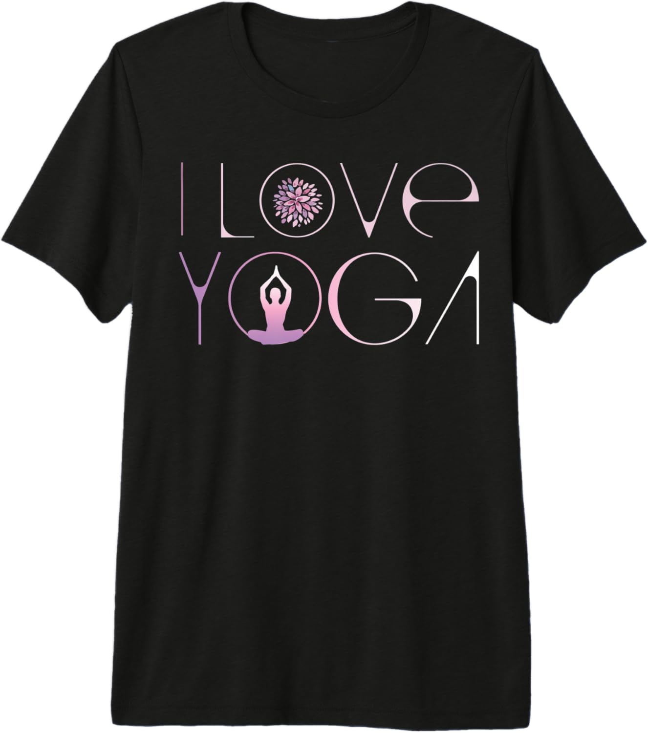 yoga minimal style om spiritual buddha asana energy woman Premium T-Shirt